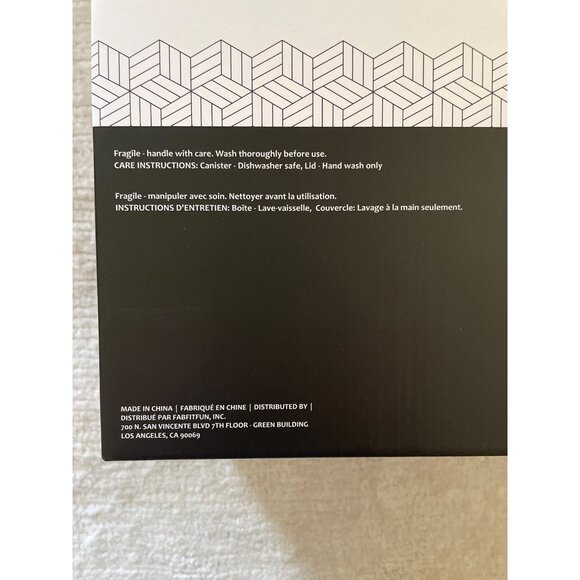 Short Stories Set of 3 Glass Canisters with Stainless Steel Lids Dishwasher Safe - Picture 4 of 11